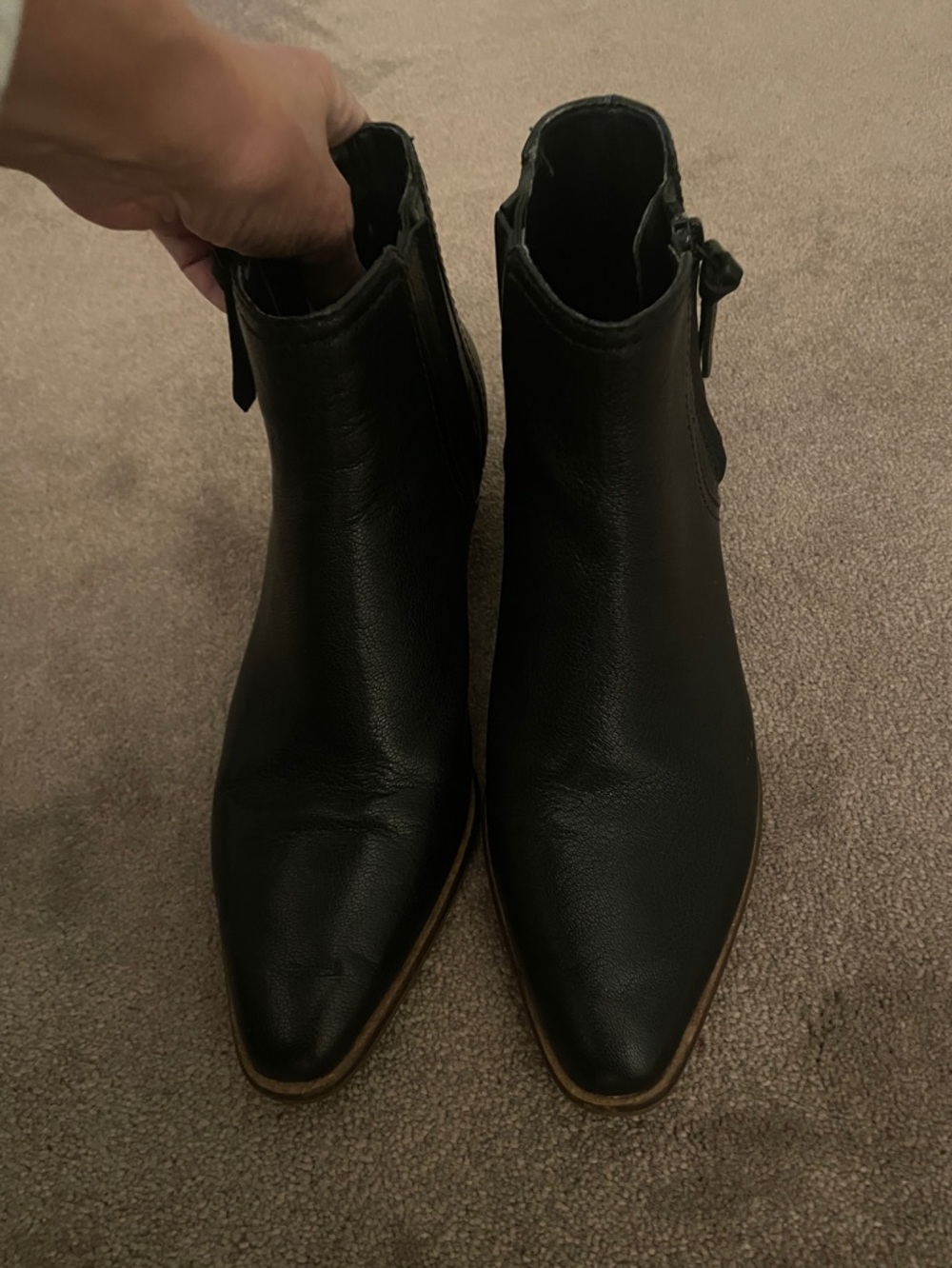 Cole Haan size 9 black booties
